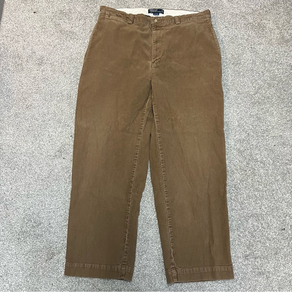 Vintage Polo Ralph Lauren Corduroy Philip Pants Men 38x29 Brown Baggy Skate